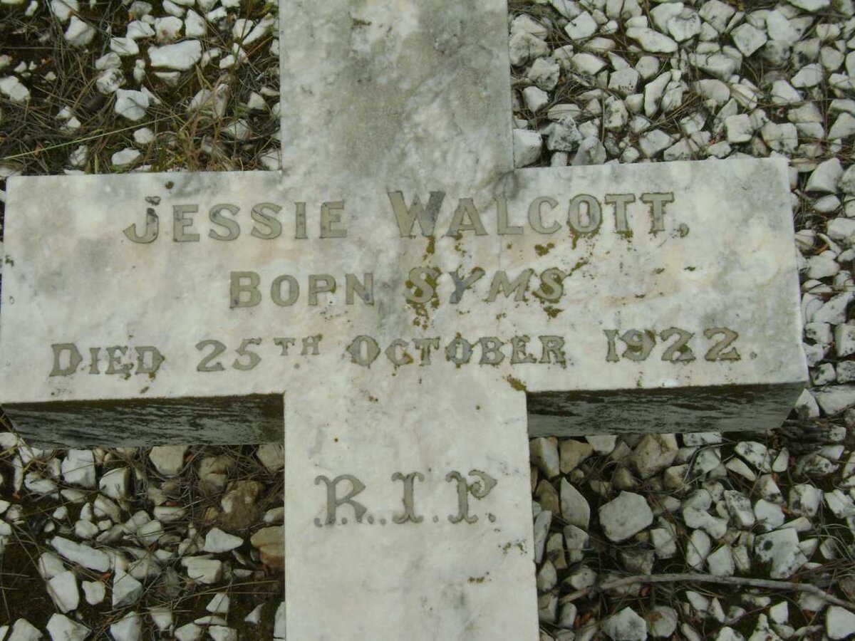 WALCOTT Jessie  nee SYMS -1922