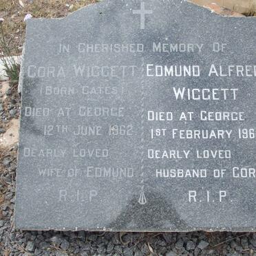 WIGGETT Edmund Alfred -1967 &amp; Cora GATES -1962