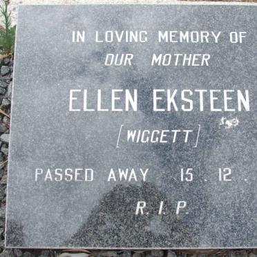 EKSTEEN Ellen nee WIGGETT -1981