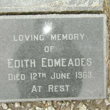 WHEAL John T. 1889-1956 :: EDMEADES Edith -1963