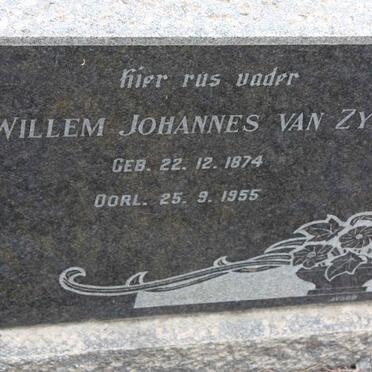 ZYL Willem Johannes 1874-1955