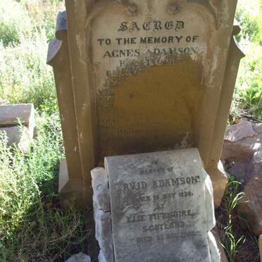 ADAMSON David 1820-1902 &amp; Agnes INGLIS -??