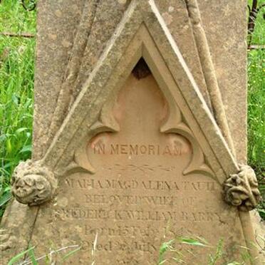 BARRY Maria Magdalena nee TAUTE 1848-1873