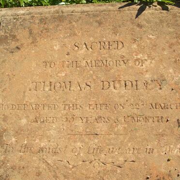 DUDLEY Thomas  -18?? 