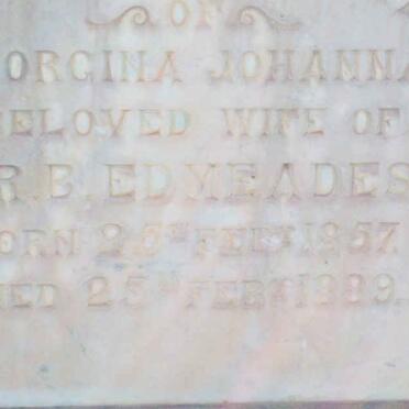 EDMEADES Georgina Johanna  1857-1889
