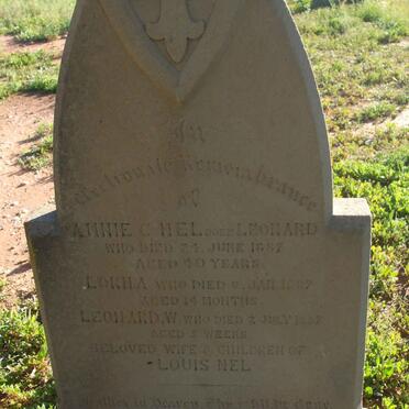 NEL Annie C. nee LEONARD -1887 :: NEL Lorna -1887 :: NEL Leonard W. -1887 