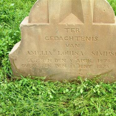 SIMPSON Amelia Louisa 1874-1875
