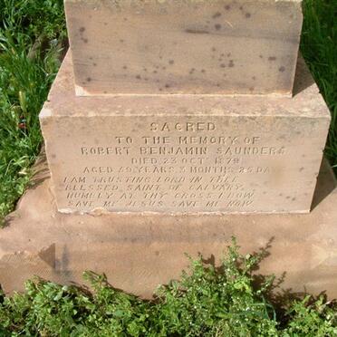 SAUNDERS Robert Benjamin -1879