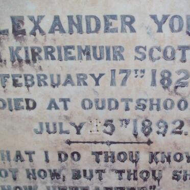 YOUNG Alexander  1824-1892