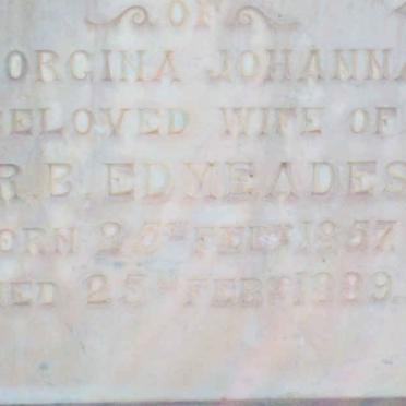 EDMEADES Georgina Johanna  1857-1889
