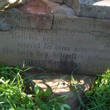 EHLERS Anna Susanna NEE SCHOONRAAD  ??-1877