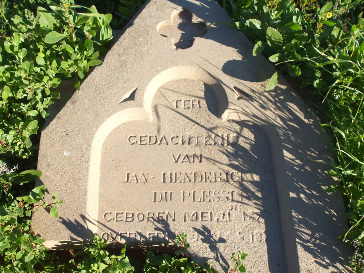 PLESSIS Jan-Hendrick, du 187?-1922