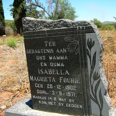 FOURIE Isabella Magrieta 1902-1971