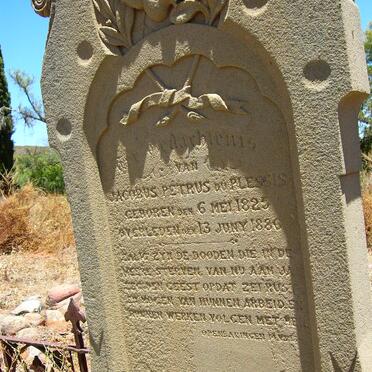 PLESSIS Jacobus Petrus, du 1825-1886