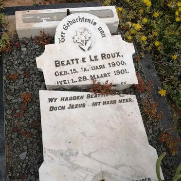 ROUX Beattie, le 1900-1901