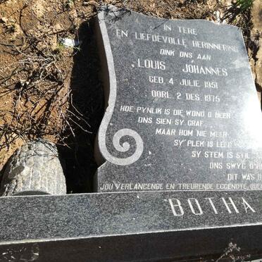 BOTHA Louis Johannes 1951-1975