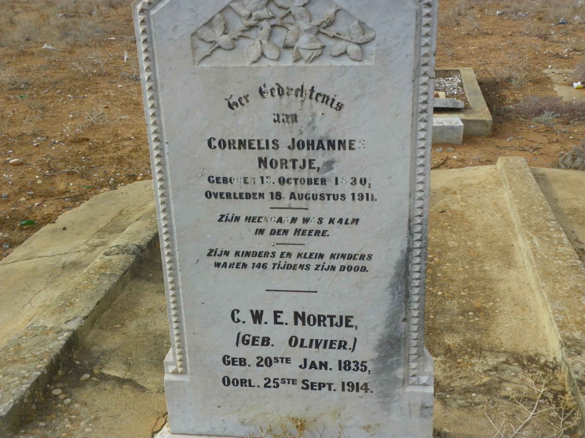 NORTJE Cornelis Johannes 1830-1911 & C.W.E. OLIVIER 1835-1914