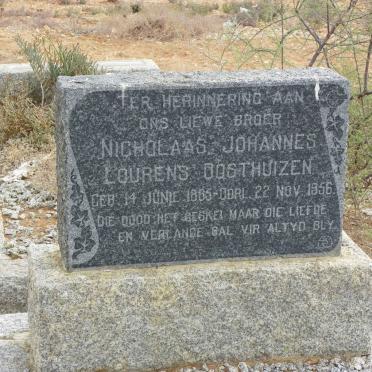 OOSTHUIZEN Nicolaas Johannes Lourens 1885-1956