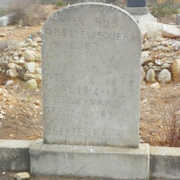BREYTENBACH Wynand C.L. 1876-1963 &amp;  Christina W.S. WAGNER 1878-1943