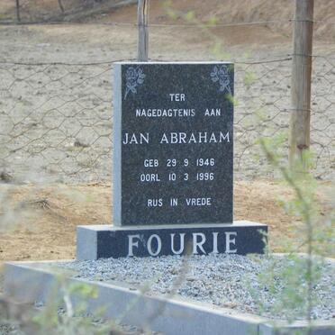 FOURIE Jan Abraham 1946-1996