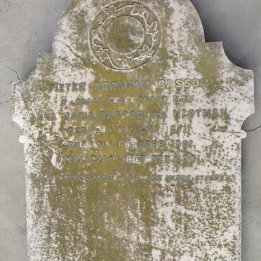 BASSON Pieter Abraham 1871-1901