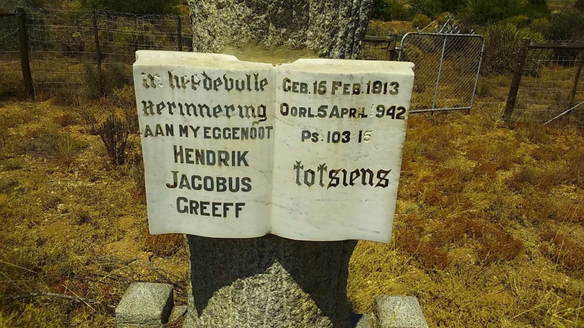 GREEFF Hendrik Jacobus 1913-1942