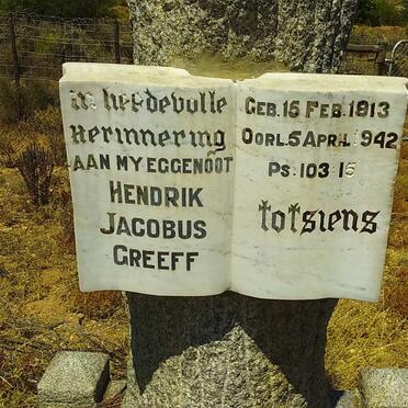 GREEFF Hendrik Jacobus 1913-1942