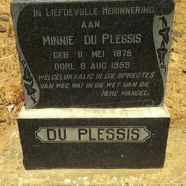 PLESSIS Minnie, du 1875-1959