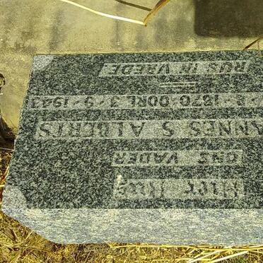 ALBERTS Johannes S. 1870-1943