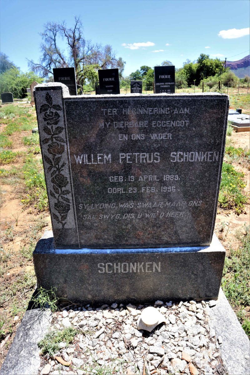 SCHONKEN Willem Petrus 1885-1956