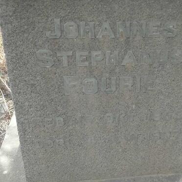 FOURIE Johannes Stephanus 1853-1937