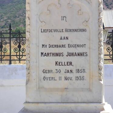 KELLER Marthinus Johannes 1858-1935