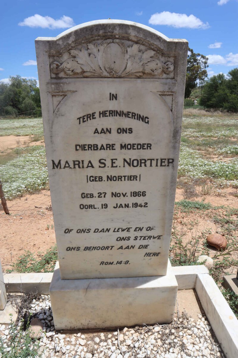 NORTIER Maria S.E. nee NORTIER 1866-1942