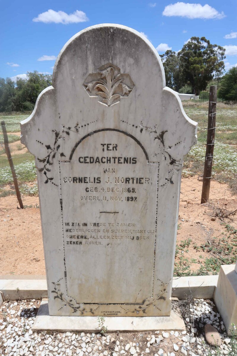 NORTIER Cornelis J. 1865-1897