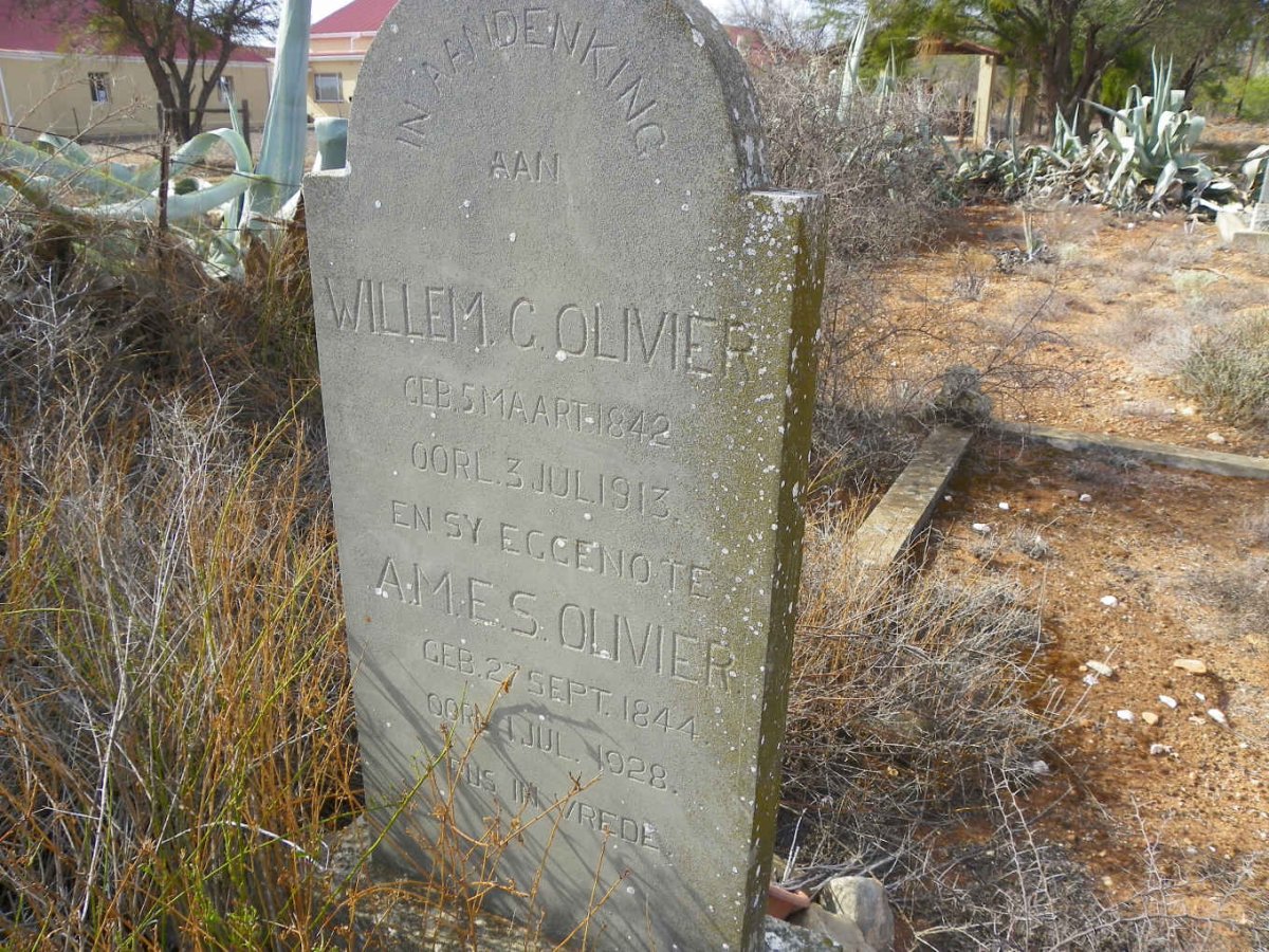 OLIVIER Willem G. 1842-1913 & A.M.E.S. 1844-1928