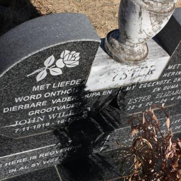 CYSTER John William 1919-2003 &amp; Ester Elizabeth 1920-1990