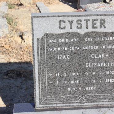 CYSTER Izak 1898-1945 &amp; Clara Elizabeth 1902-1982