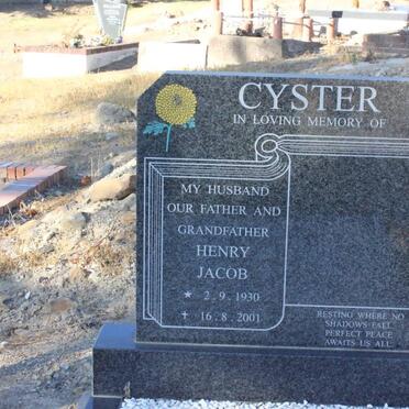 CYSTER Henry Jacob 1930-2001