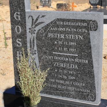 GOSHAI Peter Steyn 1893-1957 :: GOSHAI Zerelda 1973-2009