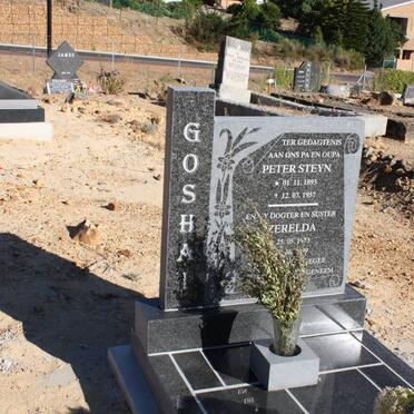 GOSHAI Peter Steyn 1893-1957 :: GOSHAI Zerelda 1973-2009