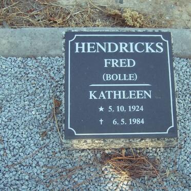 HENDRICKS Fred &amp; Kathleen 1924-1984