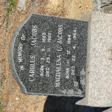 JACOBS Carolus 1880-1960 &amp; Magdalena L. 1884-1964