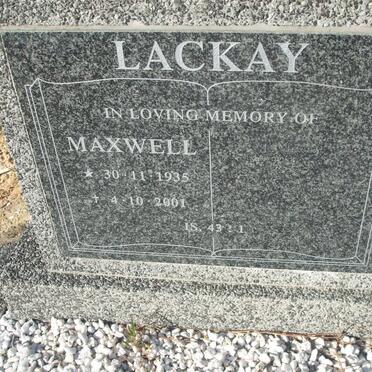 LACKAY Maxwell 1935-2001