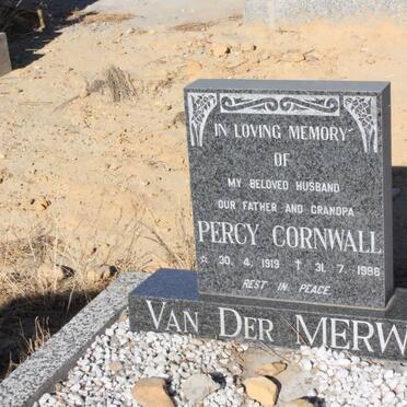 MERWE Percy Cornwall, van der 1919-1988