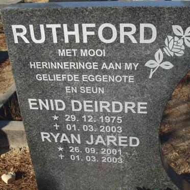 RUTHFORD Enid Deirdre 1975-2003 :: RUTHFORD Ryan Jared 2001-2003