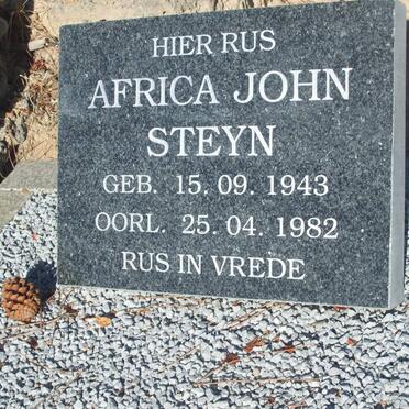 STEYN Africa John 1943-1982
