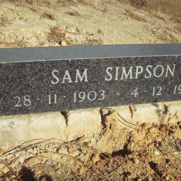 SIMPSON Sam 1903-1984