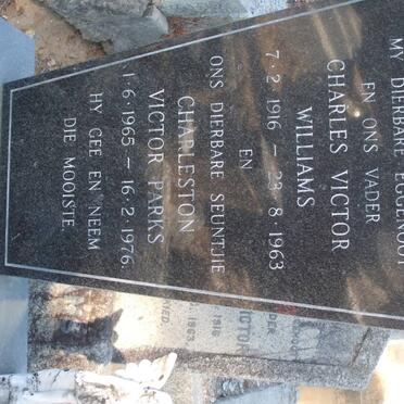 WILLIAMS Charles Victor 1916-1963 :: PARKS Charleston Victor 1965-1976