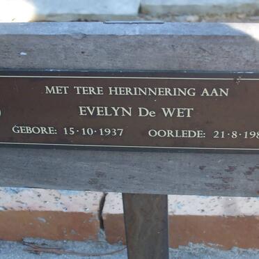 WET Evelyn, De 1937-1985