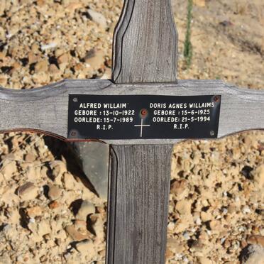 WILLIAMS Alfred 1922-1989 &amp; Doris Agnes 1925-1994